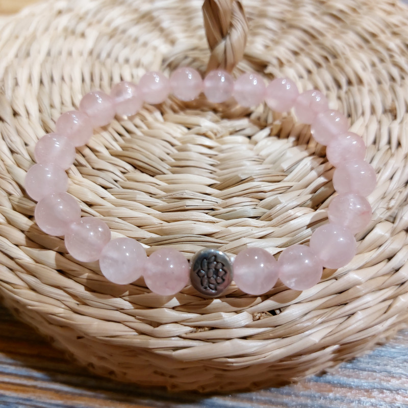 Bracelet perles et fleur de lotus