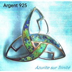 Pendentif Trinité Azurite