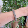 Bracelet semi rigide tressé