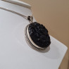 Pendentif Ganesh obsidienne noire