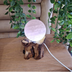 Support bois lumineux