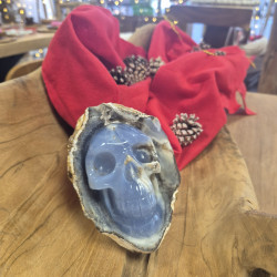 Skull en Calcédoine