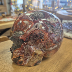 Skull en agate crazy lace